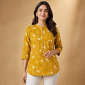 Mustard Yellow Floral Tunic